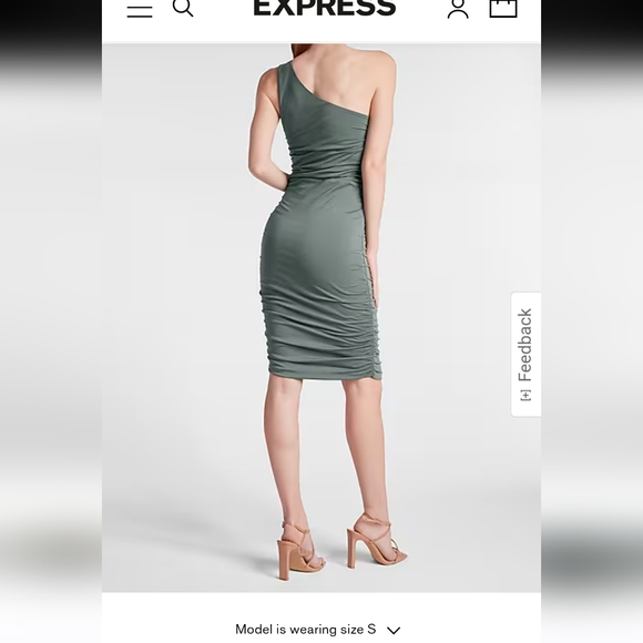 Express One Shoulder Dress NWT - Picture 2 of 7